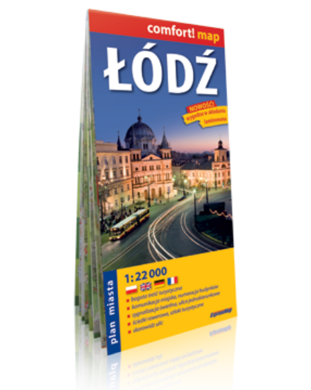 Cartographia Lodz Comfort várostérkép (laminált) 9788388112805