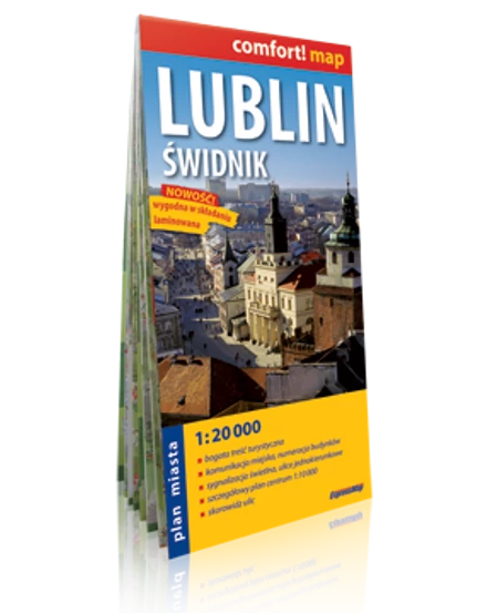 Cartographia Lublin, Swidnik Comfort várostérkép (laminált) 9788360120057