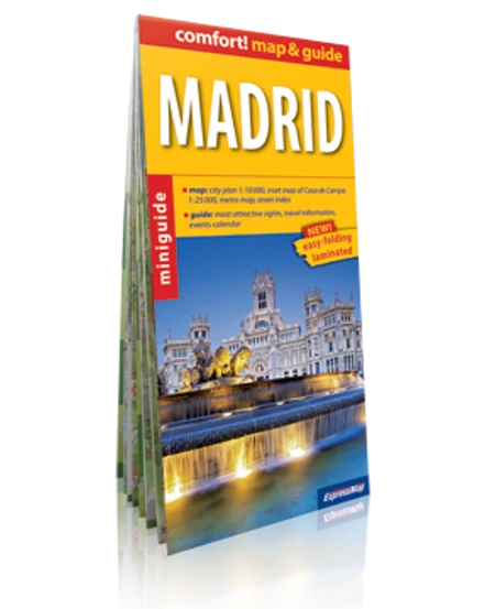 Cartographia Madrid (map&guide) laminált térkép 9788375461381