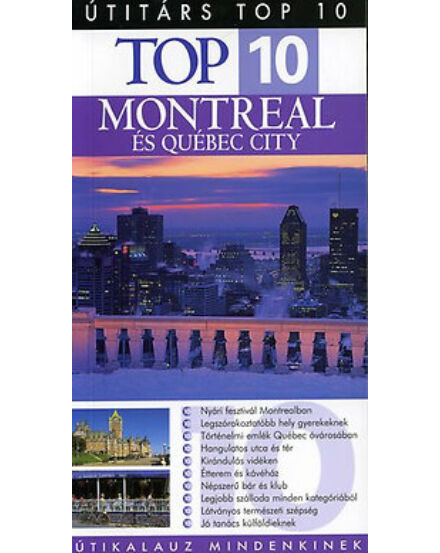 Cartographia Montreál és Québec útikönyv 9789639825130
