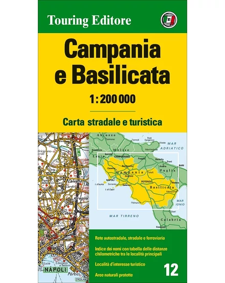 Cartographia Campania és Basilicata régiótérkép 9788836577989