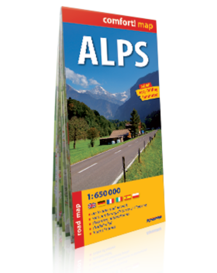 Cartographia Alpok térkép (laminált) 9788375460803