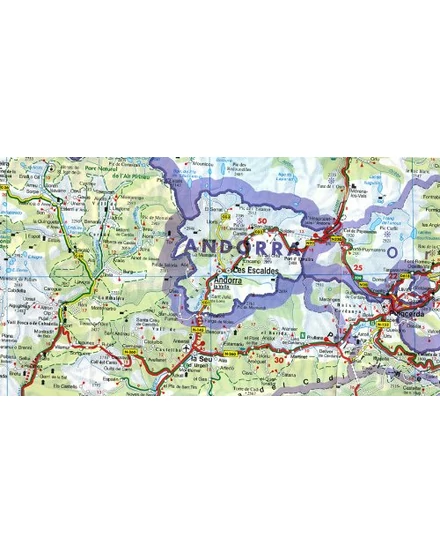Pireneusok országai autótérkép - Freytag