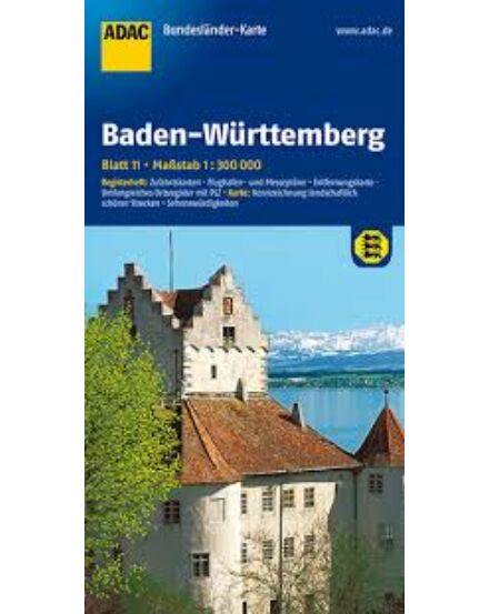 Cartographia Baden-Württemberg tartománytérkép - ADAC 9783826423239
