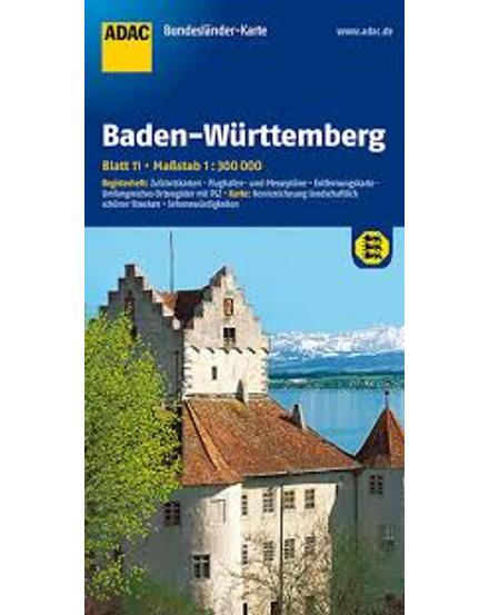 Cartographia Baden-Württemberg tartománytérkép - ADAC 9783826423239