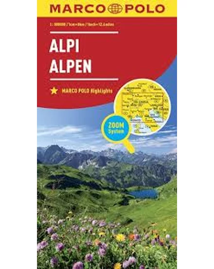 Cartographia Alpok térkép 9783829738200