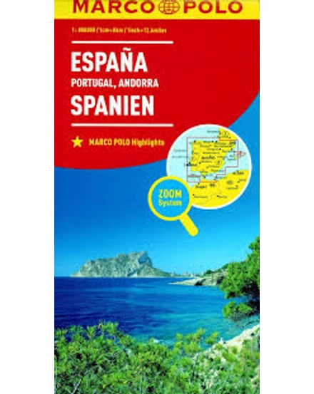 Cartographia Spanyolország, Portugália,  Andorra térkép 9783829738453