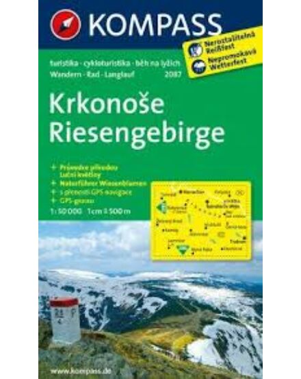 Cartographia K 2087 Krkonose (Óriás-hegység) turistatérkép 9783850268653