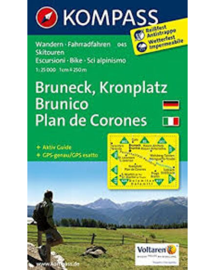 Cartographia  - K 045 Bruneck, Kronplatz/Brunico, Plan de Corones turistatérkép