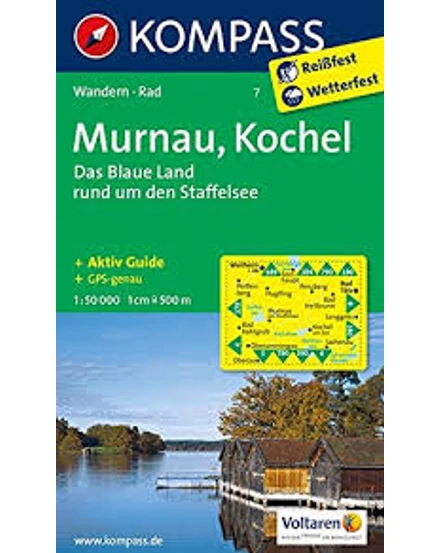 Cartographia K 7 Murnau, Kochel turistatérkép 9783850267083