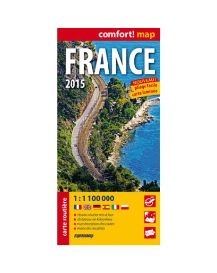 Cartographia Franciaország Comfort térkép 9788375468656