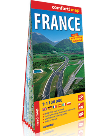 Cartographia Franciaország Comfort térkép 9788380466067