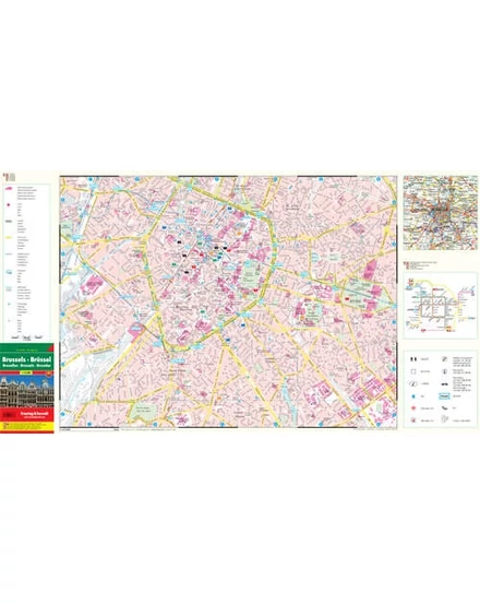 Brüsszel City Pocket térkép (laminált) (Freytag)