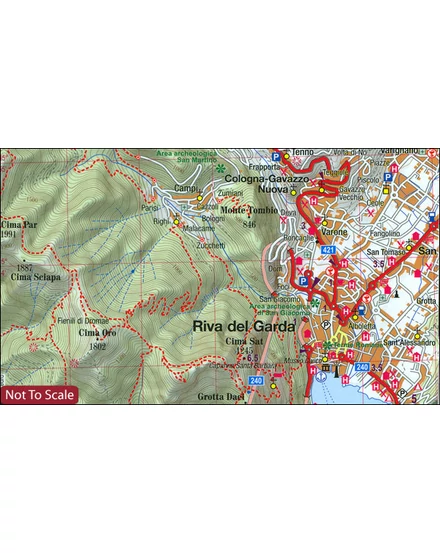 Garda-tó trekking térkép (laminált)