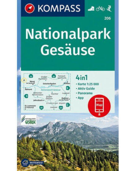 Cartographia  - K 206 Gesäuse Nemzeti Park turistatérkép