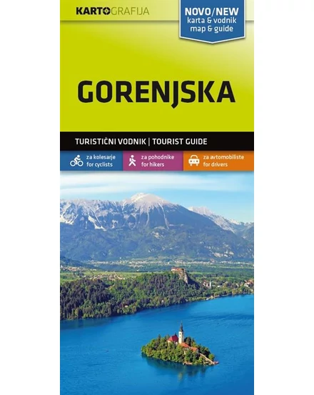 Cartographia Felső-Krajna/Gorenjska turistatérkép kalauzzal 3830048522502