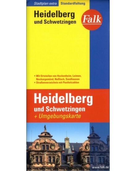 Cartographia Heidelberg és Schwetzingen Extra várostérkép 9783827923677