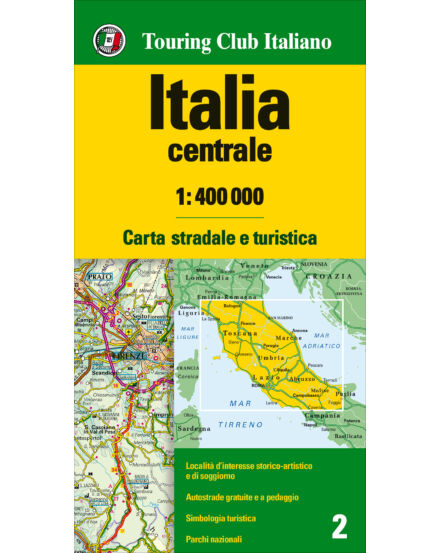 Cartographia Közép-Olaszország autótérkép 9788836575213