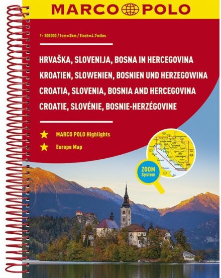 Cartographia  - Horvátország, Szlovénia, Bosznia-Hercegovina atlasz