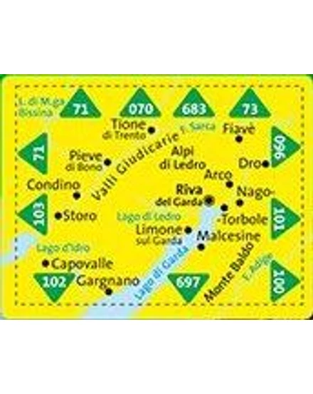 K 071 Alpi di Ledro turistatérkép