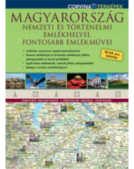 Cartographia Magyarország Nemzeti és Történelmi emlékhelyei térkép 9789631364989