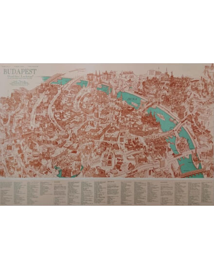 Cartographia Budapest látképe alnyomott - hablapos 