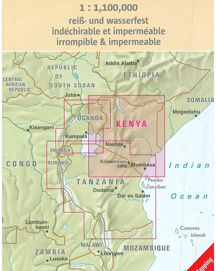 Cartographia Kenya, Serengeti (Tanzania) térkép 9783865746993