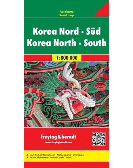 Cartographia Korea Észak és Dél térkép (Freytag) 9783707914184