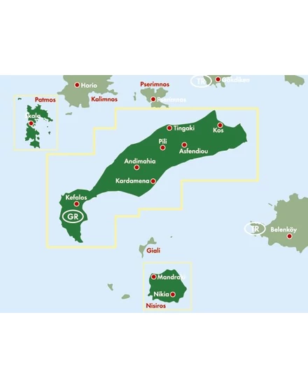 Kos térkép (Freytag)