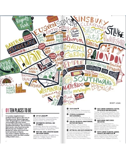50 Maps London illusztrált útikönyv (német) (Outlet)