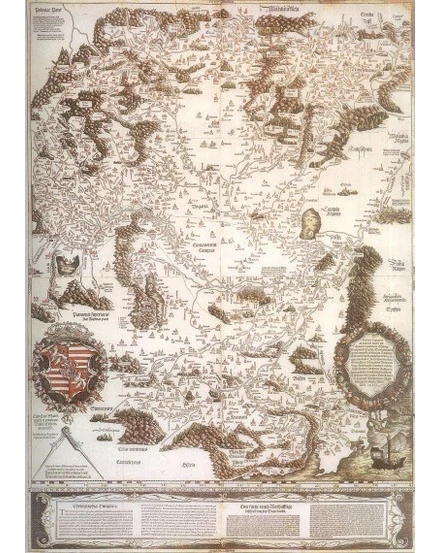 Cartographia Lázár deák fakszimile falitérkép-Tabula Hungariae 2001000000470