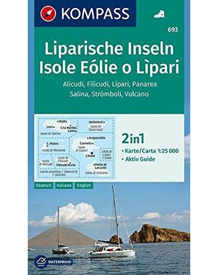 Cartographia K 693 Lipari-szigetek, Stromboli turistatérkép 9783990443767