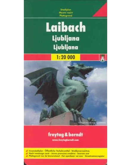 Cartographia Ljubljana várostérkép (Freytag) 9783850841375