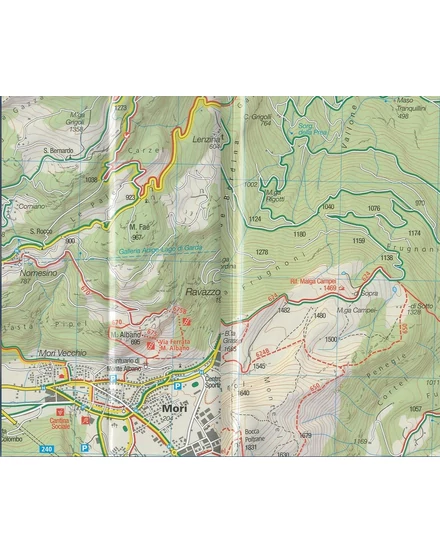 K 129 Monte Baldo turistatérkép
