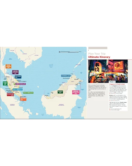 Malajzia és Szingapúr Best of útikönyv Lonely Planet (angol)