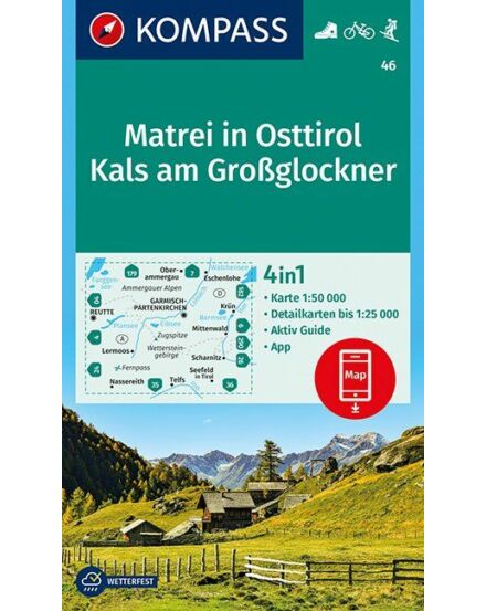 Cartographia  - K 46 Matrei (Kelet-Tirol-ban), Kals am Grossglockner turistatérkép