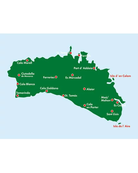 Menorca térkép (Freytag)