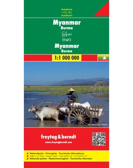 Cartographia Myanmar - Burma térkép (Freytag) 9783707914061