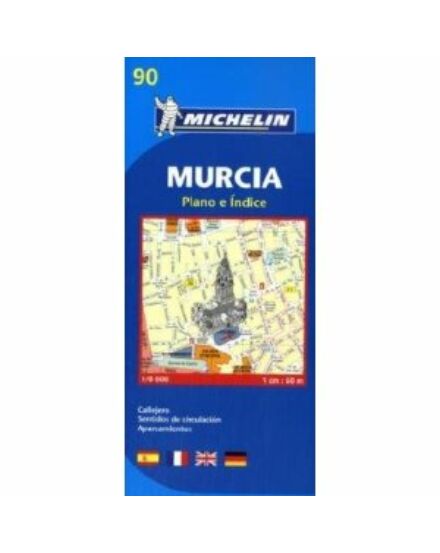 Cartographia Murcia várostérkép 9090 - Michelin 9782067128026