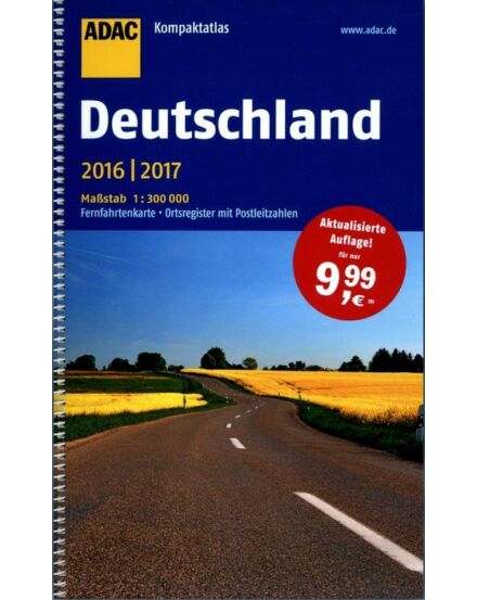 Cartographia Németország Kompakt atlasz (2016/17) Outlet 9783826422409