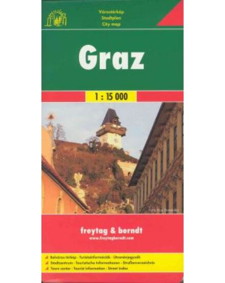 Cartographia Graz várostérkép 1:15 000 (Freytag) 9783850841146