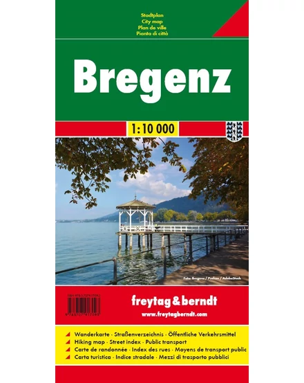 Cartographia Bregenz várostérkép (Freytag) 9783707917093