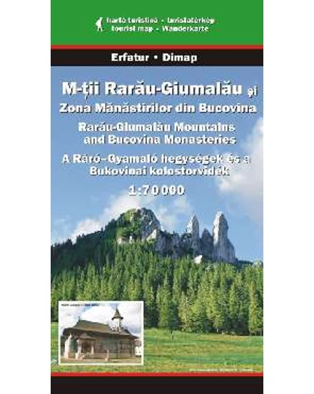 Cartographia A Ráró-Gyamaló hegységek és a Bukovinai kolostorvidék turistatérkép 9789638683496