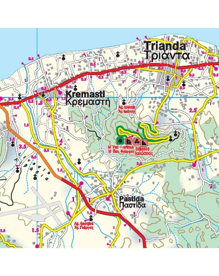 Rodosz szabadidő- és autótérkép - Freytag
