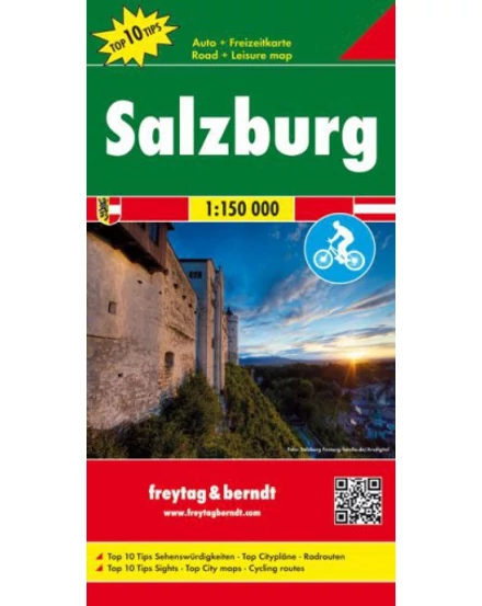 Cartographia Salzburg és környéke térkép - kerékpárutakkal (Freytag) 9783707915266