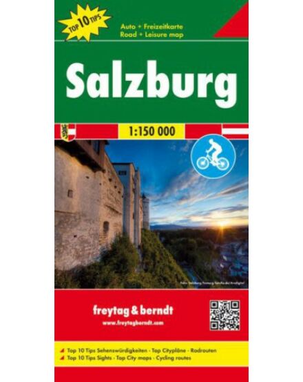 Cartographia Salzburg és környéke térkép - kerékpárutakkal (Freytag) 9783707915266
