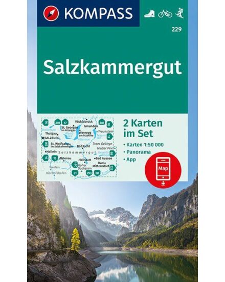 Cartographia  - K 229 Salzkammergut turistatérkép