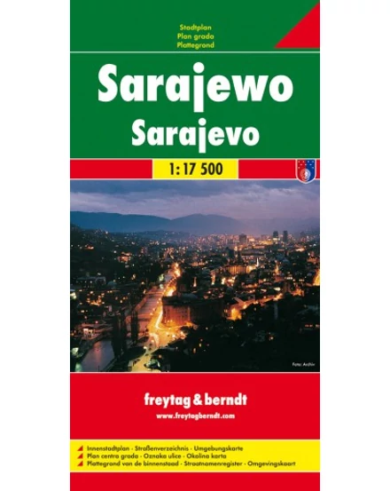 Cartographia Sarajevo várostérkép (Freytag) 9783850841641