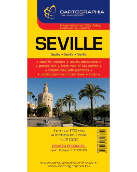 Cartographia Sevilla várostérkép 9789633527870