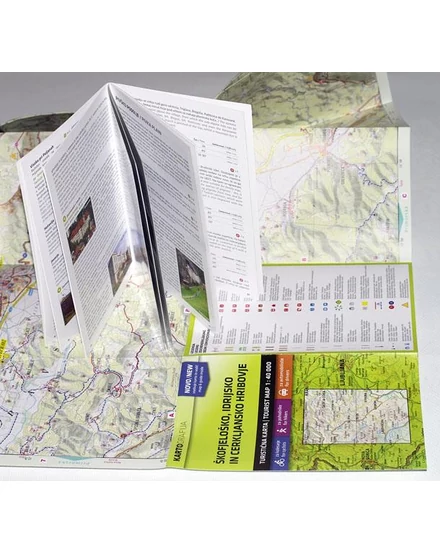 Cartographia Skofjelosko, Idrijsko-Cerkljansko turistatérkép kalauzzal 3830048522557